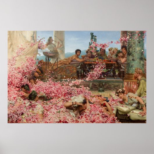Die Rose von Heliogabalus Sir Lawrence Alma-Tadema Poster (Vorne)