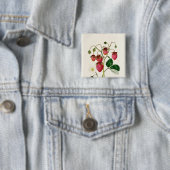 Die Roseberry Erdbeere, graviert durch Watte Button (Beispiel)