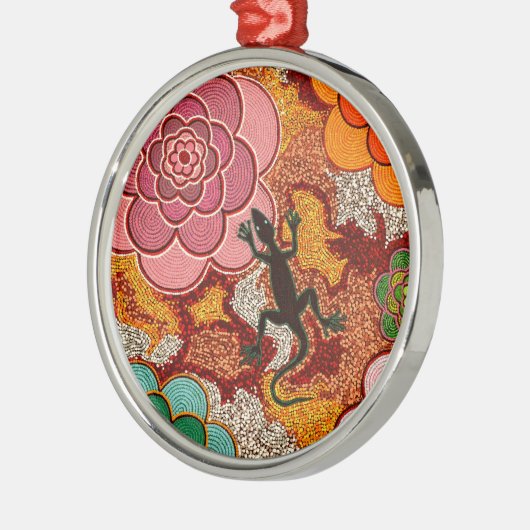 Die Rosen der Wüste Silbernes Ornament (Links)