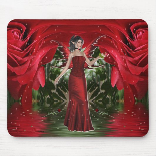 Die Rosen-Fee Mousepad (Vorne)