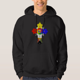 Die Rosen-Kreuz Lamen Hoodie der Männer