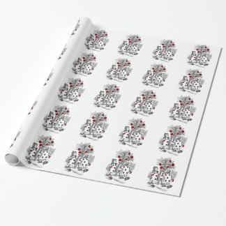 Die Rosen rot malen Geschenkpapier