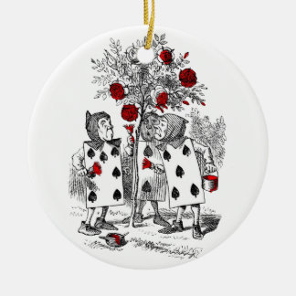 Die Rosen rot malen Keramik Ornament