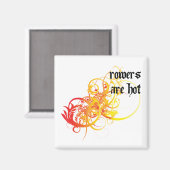 Die Rosen sind heiß Magnet (Vorderseite/Rückseite)