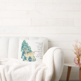 Die Rosenhirsche tanzt durch den Schnee Kissen