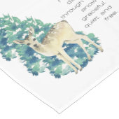 Die Rosenhirsche tanzt durch den Schnee Kurzer Tischläufer (Ecke)