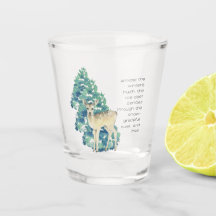 Die Rosenhirsche tanzt durch den Schnee