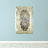 Die Rosenkranzinstitution von St. Dominic (fres Leinwanddruck (Insitu (Holzboden))