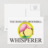 Die Rosenspecht flüstert Postkarte (Vorne/Hinten)