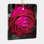 Die rosige Kamelie Keramikornament (Rechts)
