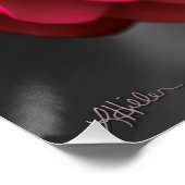 Die rosige Kamelie Poster (Ecke)