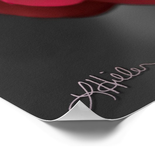 Die rosige Kamelie Poster (Ecke)