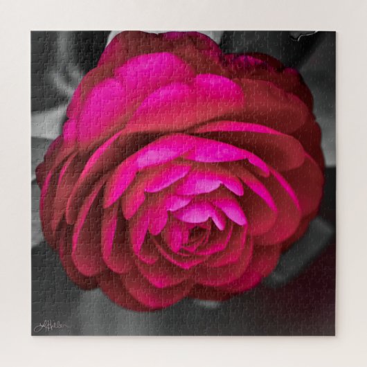 Die rosige Kamelie Puzzle (Vertikal)