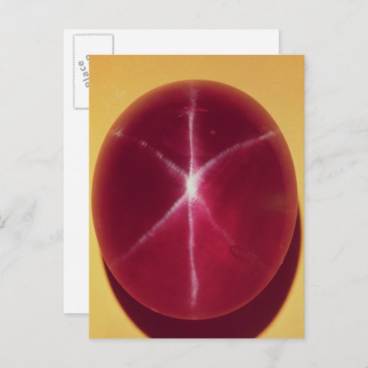 Die "Rosser Reeves"-Star Ruby Postkarte (Vorne/Hinten)