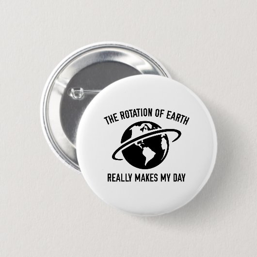 Die Rotation der Erde Button (Vorne & Hinten)