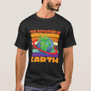 Die Rotation der Erde flache Erde Verschwörung Fla T-Shirt