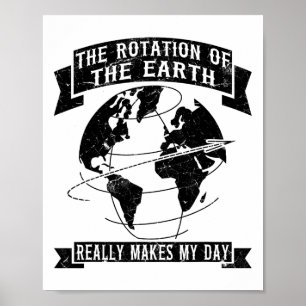 Die Rotation der Erde macht wirklich meinen Tag1 Poster