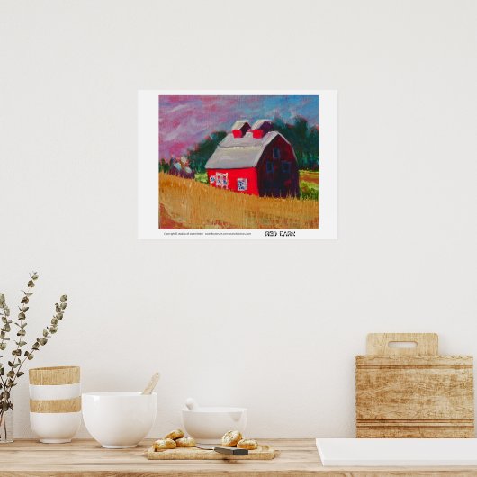 DIE ROTE BARN POSTER (Küche)