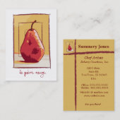 Die rote Birne Visitenkarte (Vorne/Hinten)