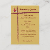 Die rote Birne Visitenkarte (Rückseite)