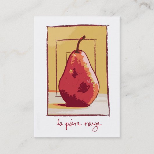 Die rote Birne Visitenkarte (Vorderseite)