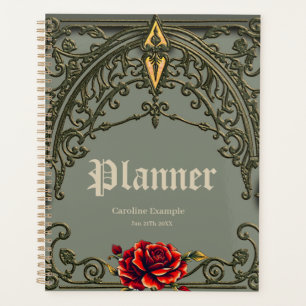 Die rote Blume, die Blüte der Zuneigung. Planer