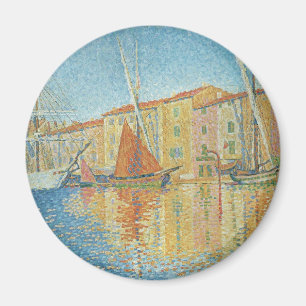 Die Rote Bühne von Paul Signac, Vintager Pointilli Magnet