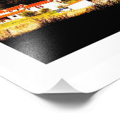 Die rote Dachdecke Fotodruck (Ecke)