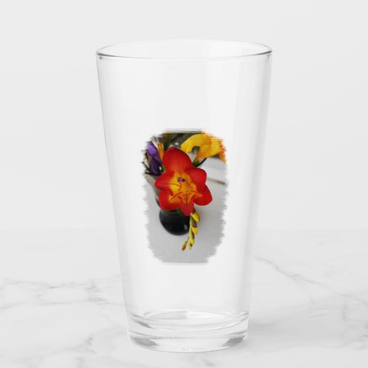 Die rote Freesie Glas (Vorderseite)