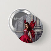 Die rote Glamour-Fee Button (Vorne & Hinten)