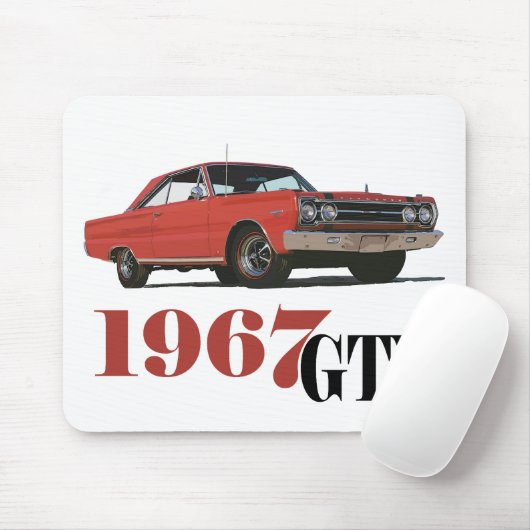 DIE ROTE GTX VON 1967 MOUSEPAD (Mit Mouse)