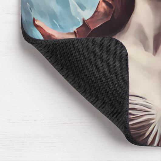 Die rote Hexe der Gebirgsfantasiekunst Mousepad (Ecke)