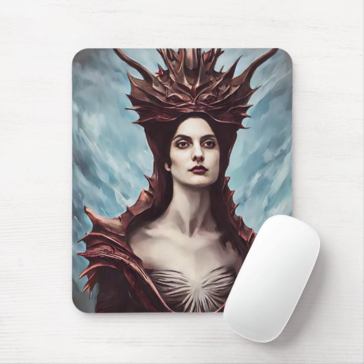 Die rote Hexe der Gebirgsfantasiekunst Mousepad (Mit Mouse)