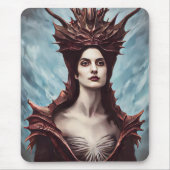 Die rote Hexe der Gebirgsfantasiekunst Mousepad (Vorne)