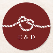 Die rote Hochzeit des Knochenknochens Runder Pappuntersetzer (Vorderseite)