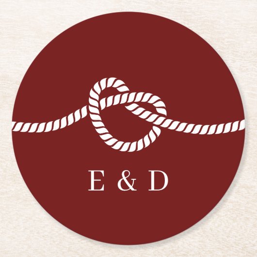 Die rote Hochzeit des Knochenknochens Runder Pappuntersetzer (Vorderseite)