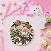 Die Rote Kirche (Chickadee) von Castel San Pietro Pappteller (Party)