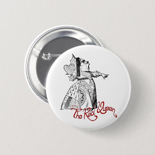 Die rote Königin Button (Vorne & Hinten)