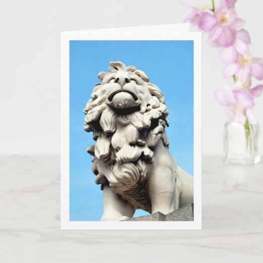 Die rote Lion bei der South Bank, London, England Karte (Orchidee)