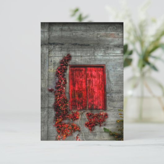 Die rote Loft - Grußkarte Dankeskarte (Stehend Vorderseite)