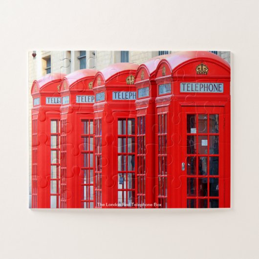 Die Rote Londoner Telefonbox Puzzle (Horizontal)