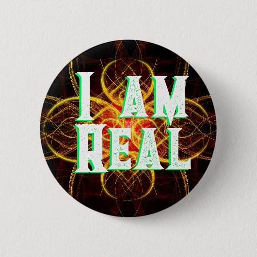 Die rote Medaille, ich bin echt Button (Vorderseite)