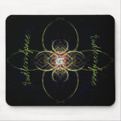 Die rote Medaille im endlosen Raum Mousepad (Vorne)