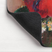Die rote Mohnblume Mousepad (Ecke)