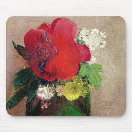 Die rote Mohnblume Mousepad (Vorne)