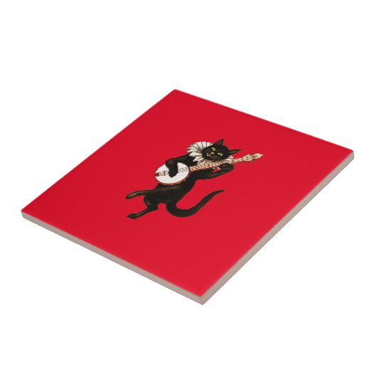 Die rote Musik Fliese (Seite)