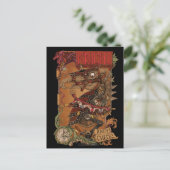 Die rote Nachtpostkarte Postkarte (Stehend Vorderseite)