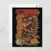 Die rote Nachtpostkarte Postkarte (Vorne/Hinten)