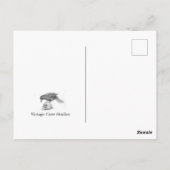 Die rote Nachtpostkarte Postkarte (Rückseite)