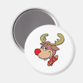 Die rote Nasenrinne Magnet (Vorderseite/Rückseite)